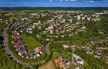 Luftbild des Stadtteils Wartberg